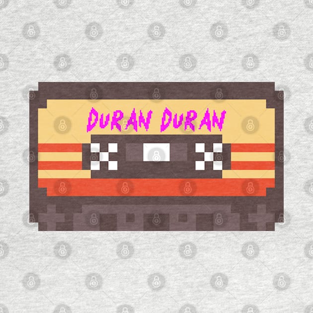 Duran Duran 8bit cassette by terilittleberids